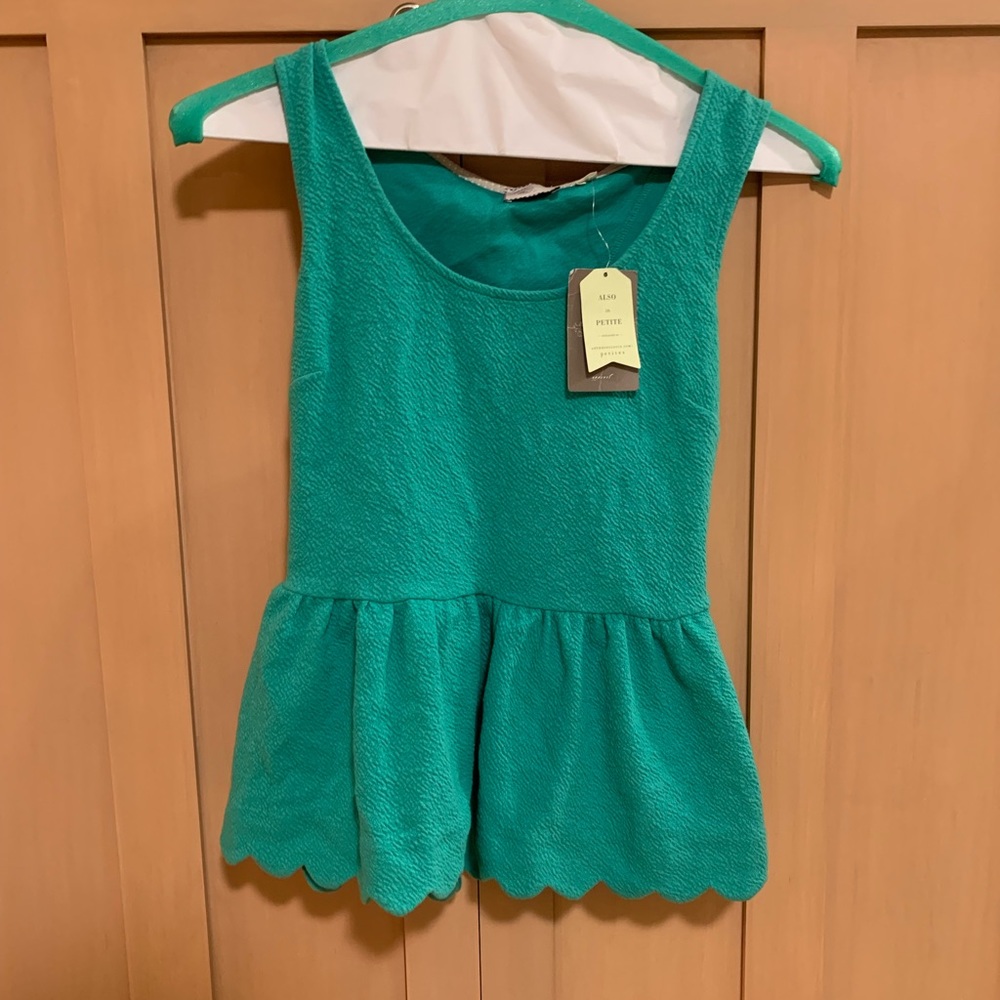Anthropologie peplum top.